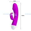 Vibrador 2 motores con estimulador de clitoris recarga USB